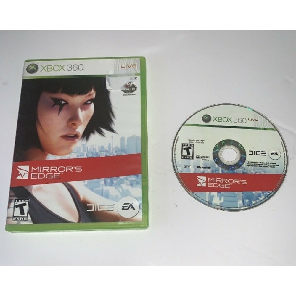 EA Xbox 360 Green Mirror's Edge Action Adventure Parkour Game One Size